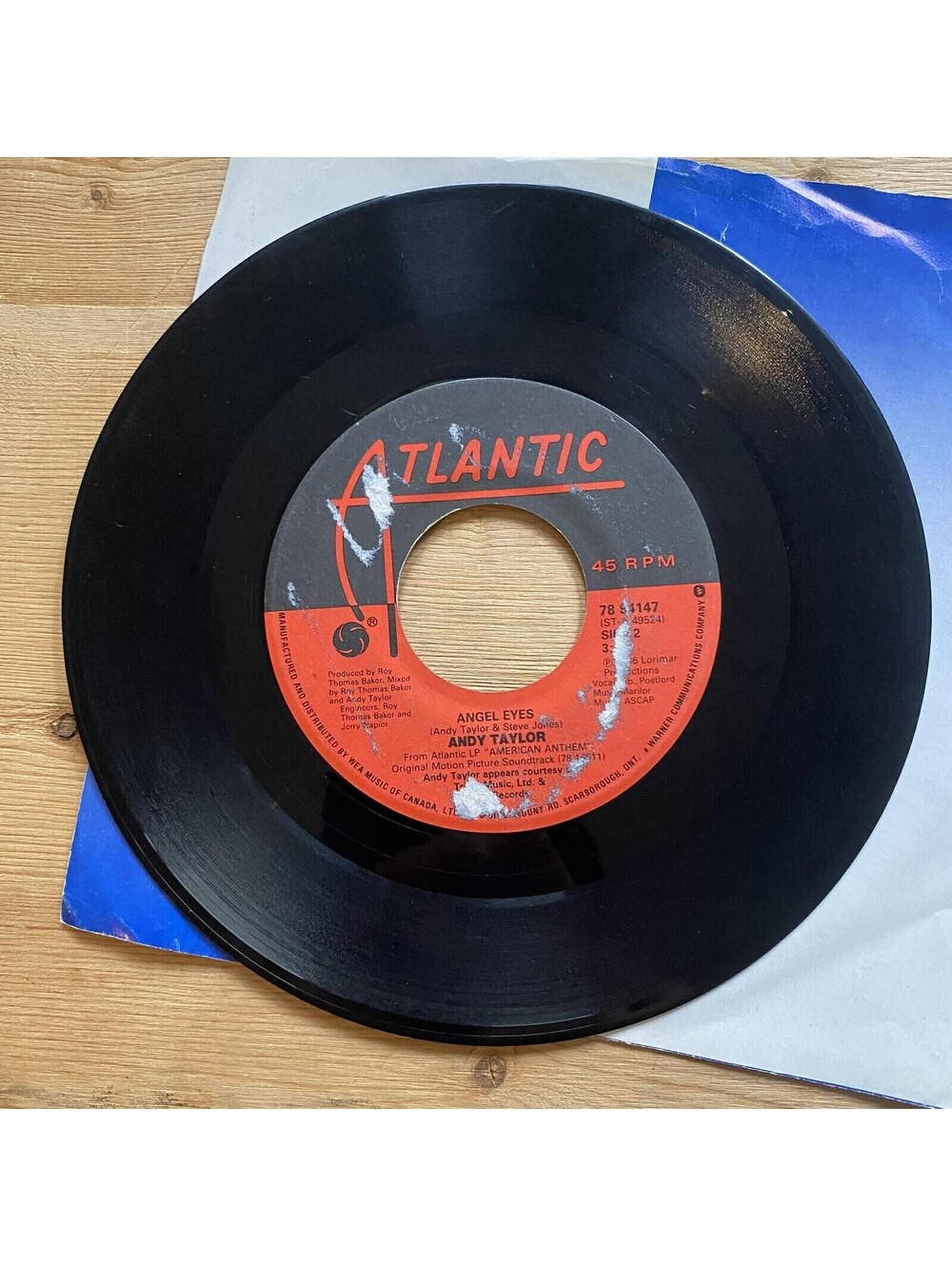 Andy Taylor - Take it Easy/Angel Eyes 45rpm VG+ R10